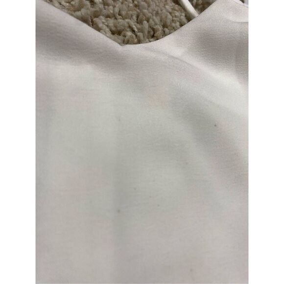 She+Sky White Faux Wrap Spaghetti Strap Dress Size Large NEW - Picture 6 of 7